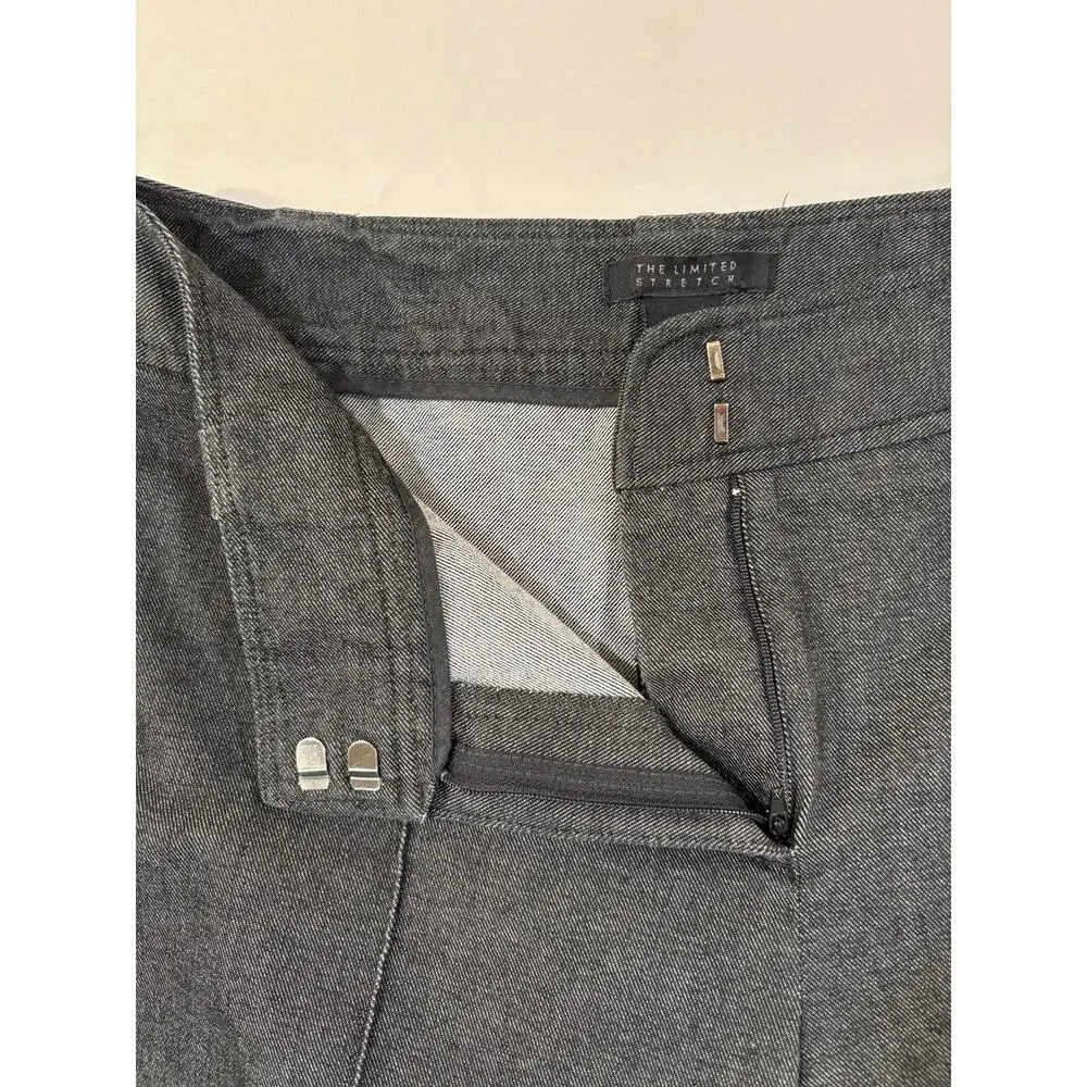 The Limited Stretch Trouser Charcoal Gray Dress Pants Size 14 Long